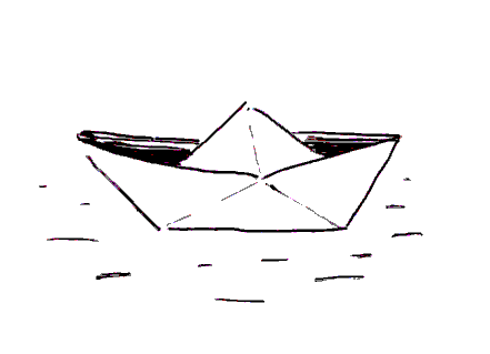 Paperboat drawing to demonstrate the alt text